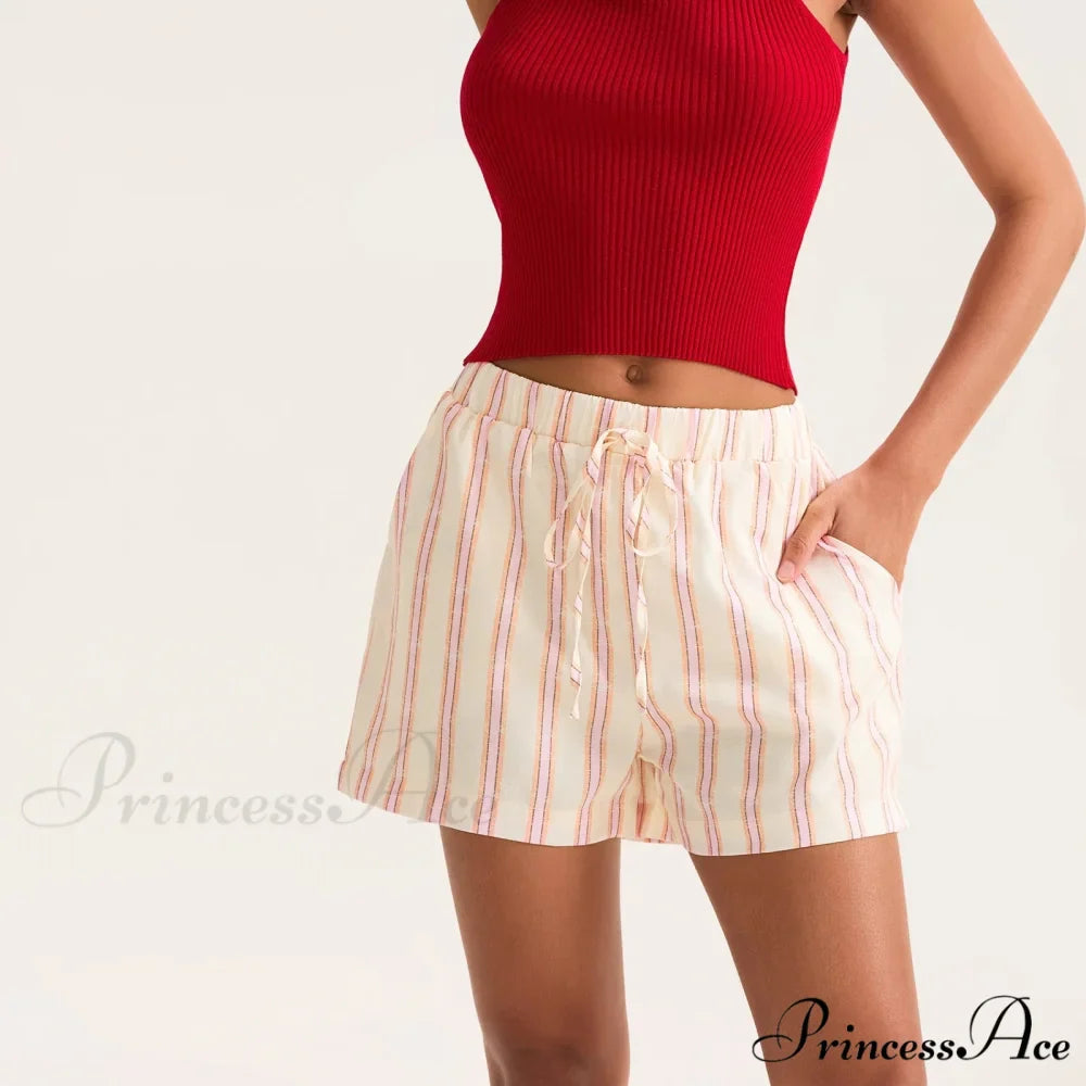 Patterned Cinched Pocket Short