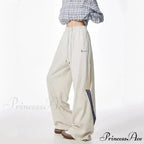 Patterned Cinched Retro High Rise Trousers