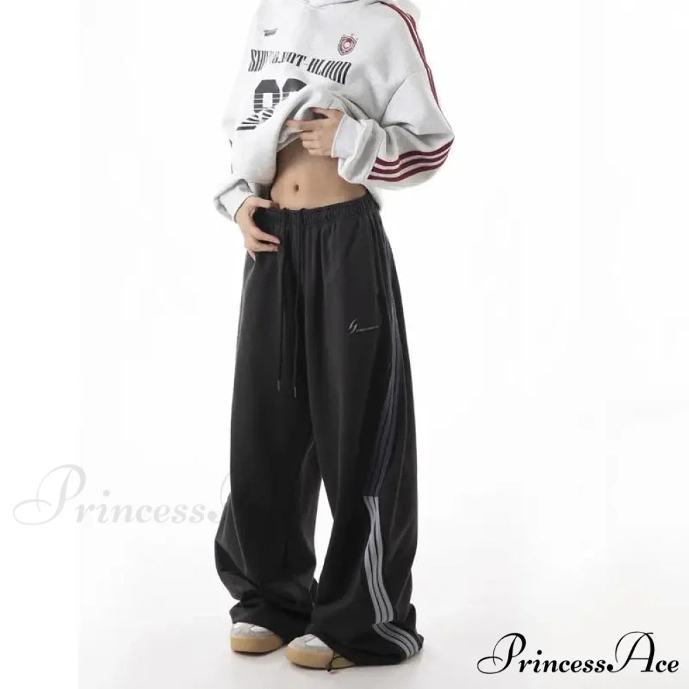 Patterned Cinched Retro High Rise Trousers