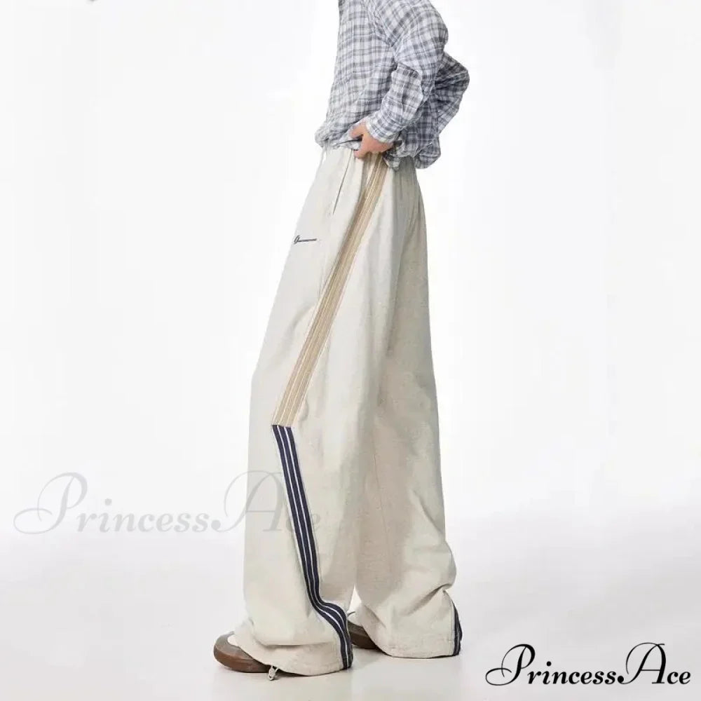 Patterned Cinched Retro High Rise Trousers