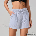 Patterned Cinched Wide Leg Short