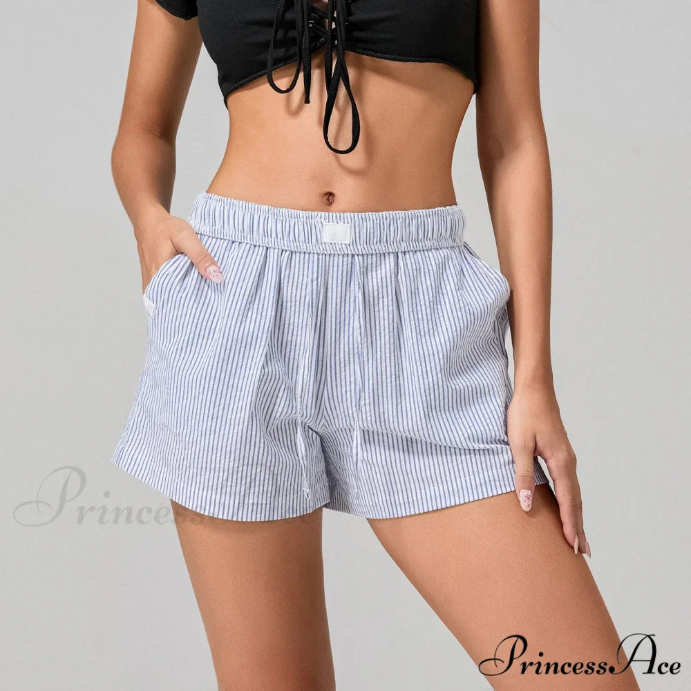 Patterned Cinched Wide Leg Short