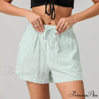 Patterned Cinched Wide Leg Short