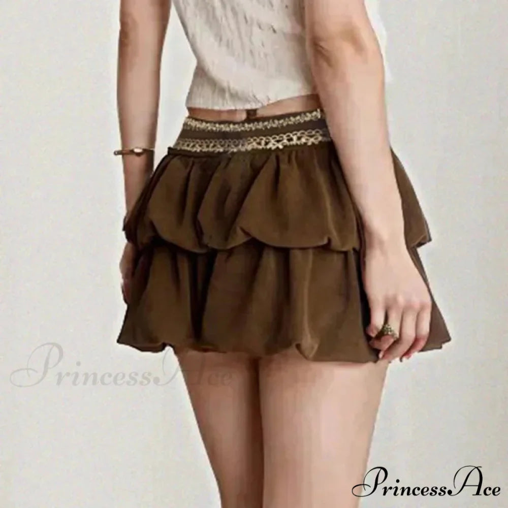 Patterned Corduroy Vintage Skirt