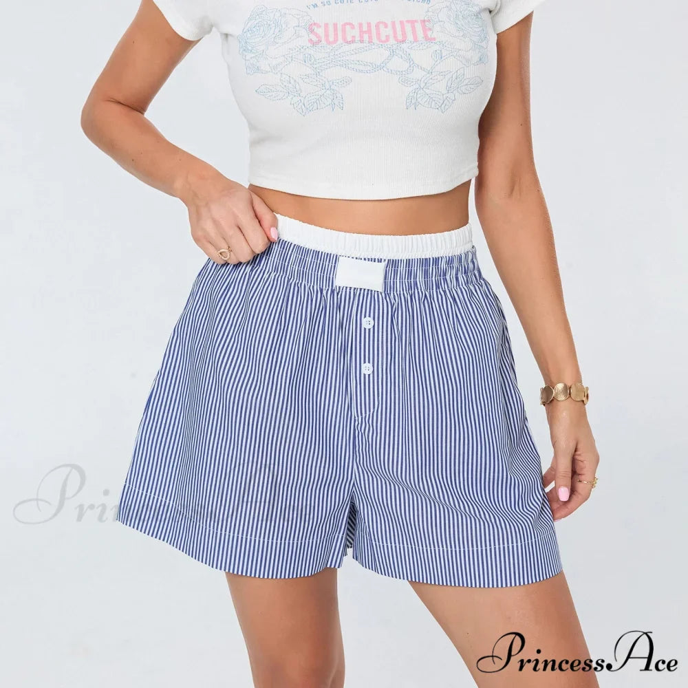 Patterned Dual-Layered Sleepwear Short