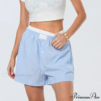 Patterned Dual-Layered Sleepwear Short