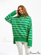 Patterned Informal Cozy Dark Sweater