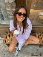 Patterned Informal Workplace Top