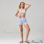 Patterned Lace Edging Wide Leg Short