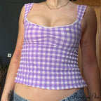 Patterned Lace Square Crop Top