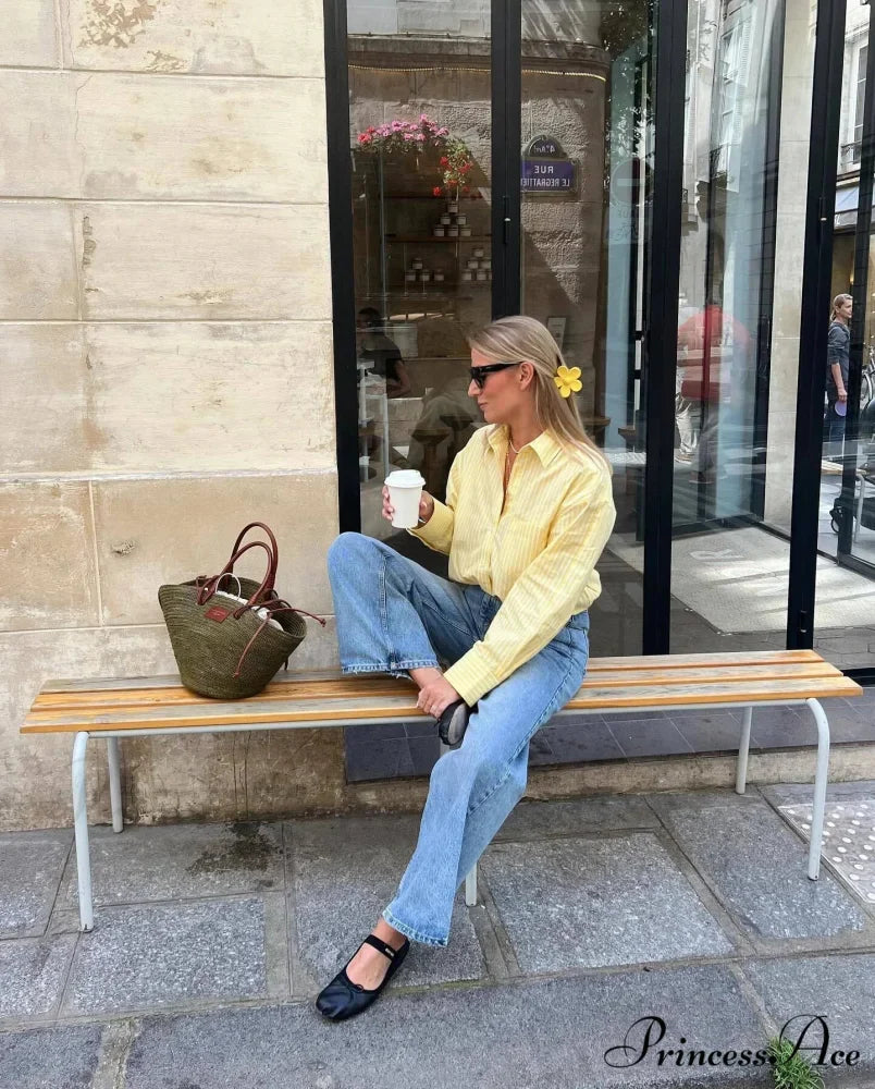 Patterned Monochrome Work Blouse