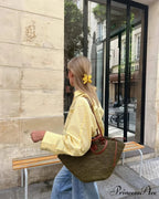 Patterned Monochrome Work Blouse