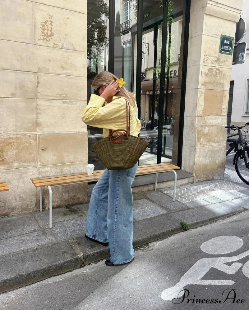 Patterned Monochrome Work Blouse