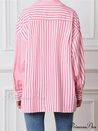 Patterned Patchwork Button-Up Shirt