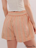 Patterned Pocket Baggy Informal Short