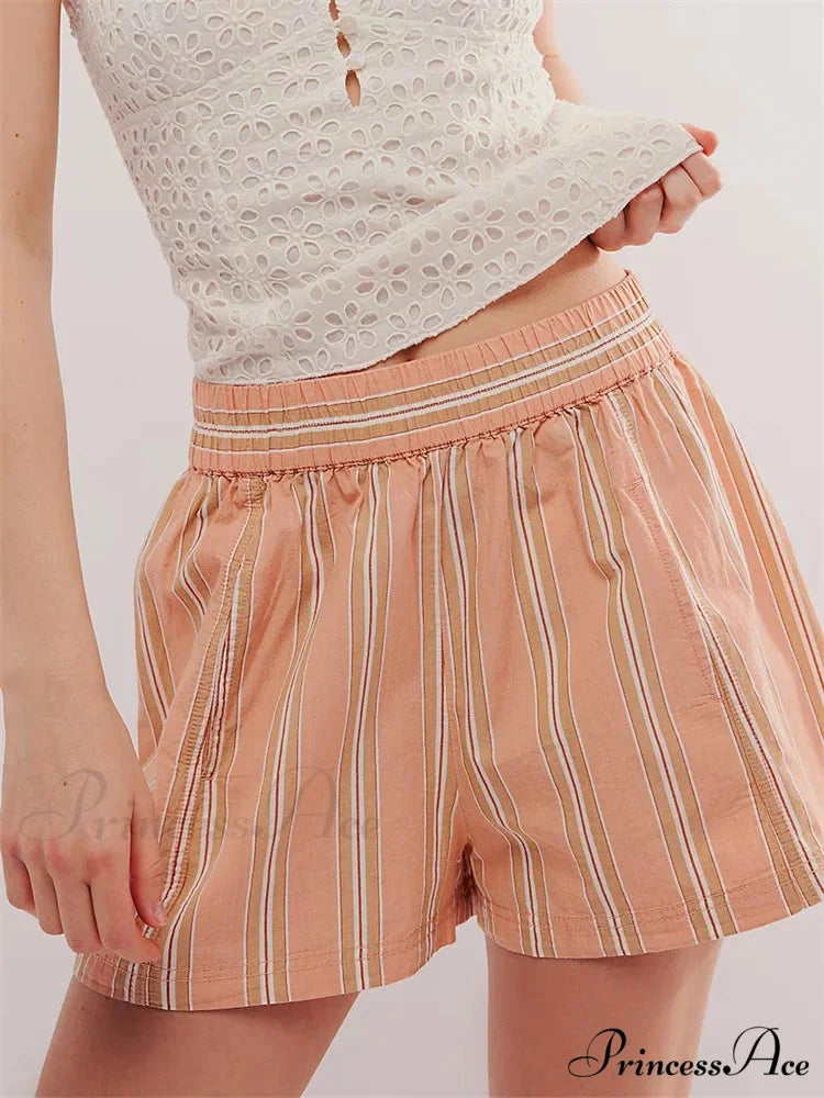 Patterned Pocket Baggy Informal Short