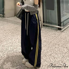 Patterned Retro Wide Leg Trousers