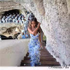 Patterned Sheer Dress Formal Dress