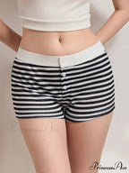 Patterned Short Low Waist Pajama Bottom