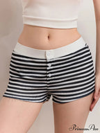 Patterned Short Low Waist Pajama Bottom