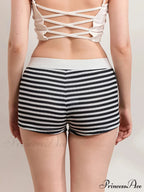 Patterned Short Low Waist Pajama Bottom