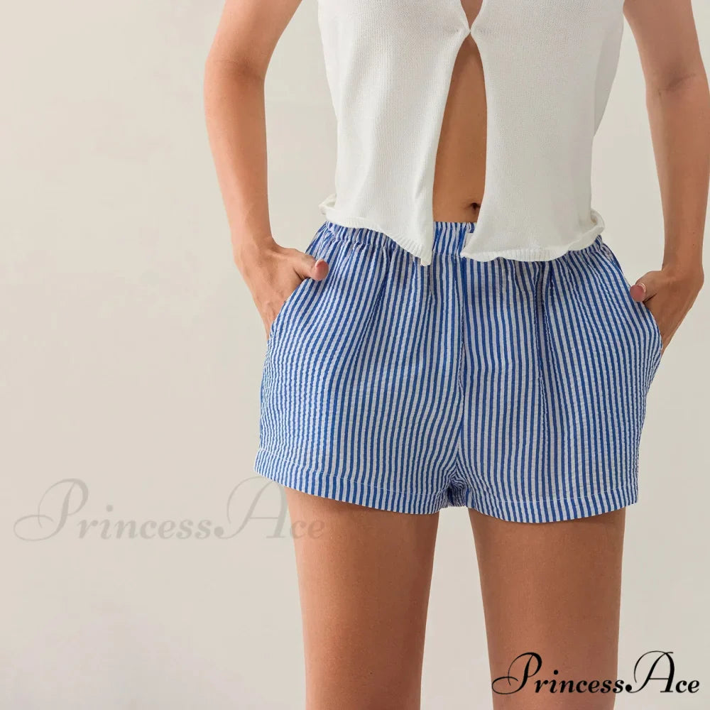 Patterned Side Split Stretchy Waist Short