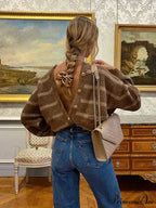 Patterned Solitary Buttoned Pocket Cardigan