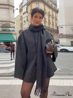 Patterned Solitary Buttoned Wool Overcoat