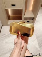 Patterned Square Box Night Wedding Clutch Bag