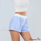 Patterned Stretchy Waist Baggy Short