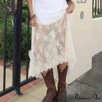 Patterned Transparent Maxi Skirt