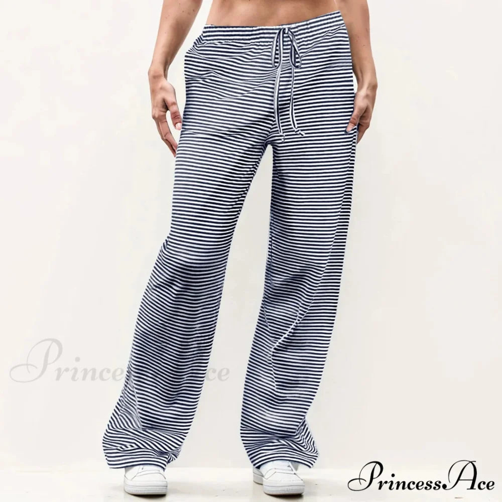 Patterned Unpatterned Broad Leg Trousers