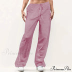 Patterned Unpatterned Broad Leg Trousers