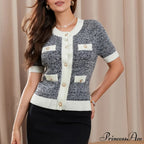 Pearl Button Short Sleeve Cardigan