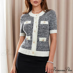 Pearl Button Short Sleeve Cardigan