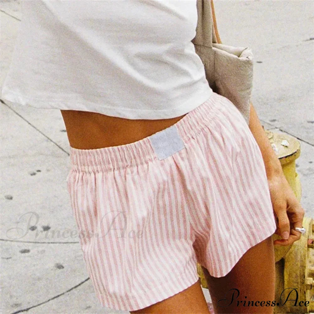 Pink Banded Stretchy Waist Short