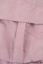 Pink Drawstring Zipper Cargo Pants