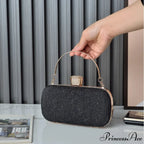 Pink Gold Sparkling Evening Clutch Shoulder Bag