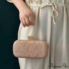 Pink Gold Sparkling Evening Clutch Shoulder Bag