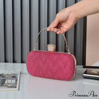 Pink Gold Sparkling Evening Clutch Shoulder Bag