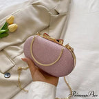 Pink Sparkling Sequins Evening Designer Opulent Crossbody Clutch Bag