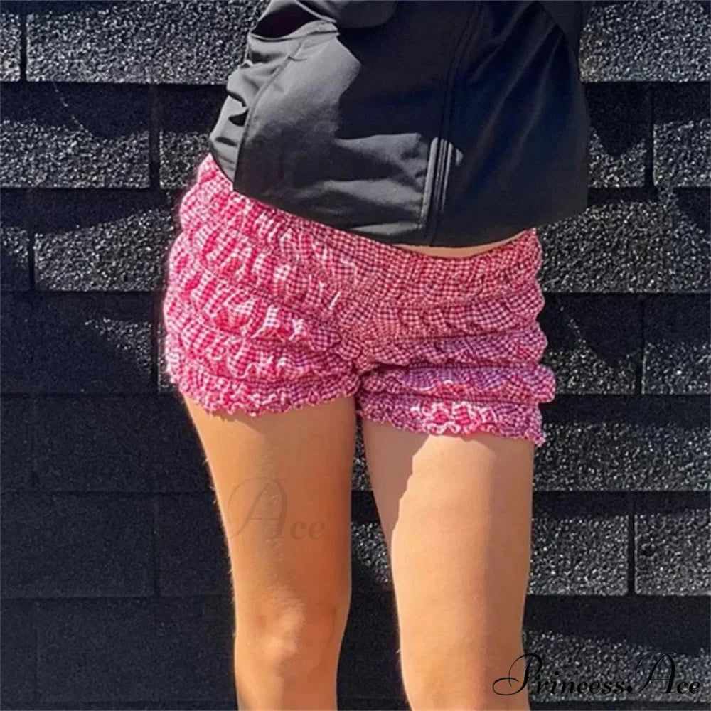 Plaid Frilled Tiered Brief