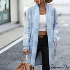 Plaid Knitted Cardigan