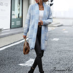 Plaid Knitted Cardigan