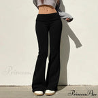 Plain Hue Flared Athletic Informal Trousers
