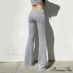Plain Hue Flared Athletic Informal Trousers