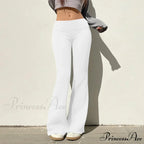 Plain Hue Flared Athletic Informal Trousers