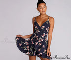 Plant One On Charming Floral Skater Dress