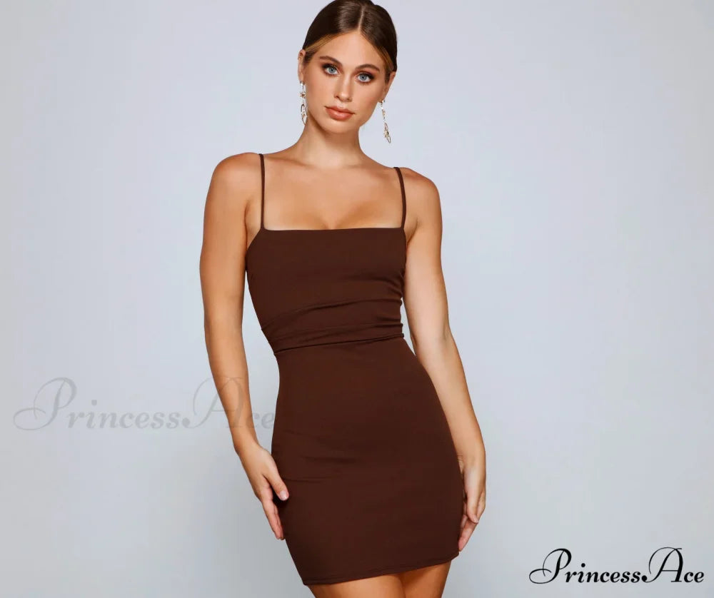 Play It Cool Charming Crepe Mini Dress