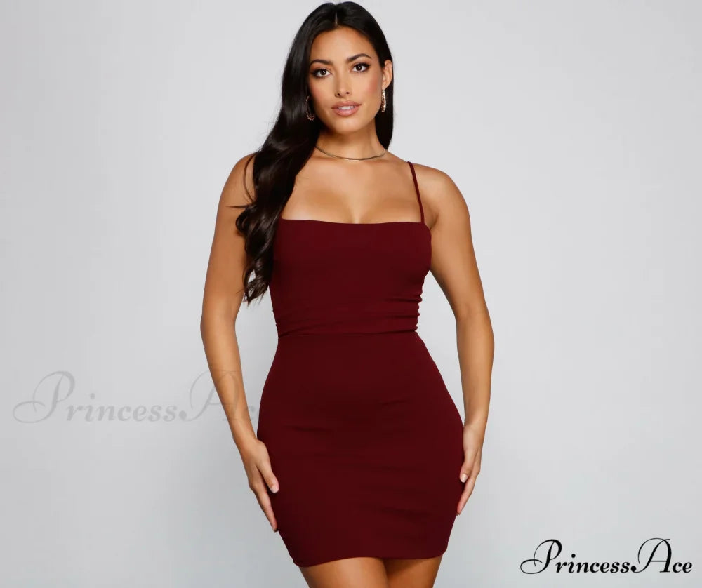 Play It Cool Charming Crepe Mini Dress